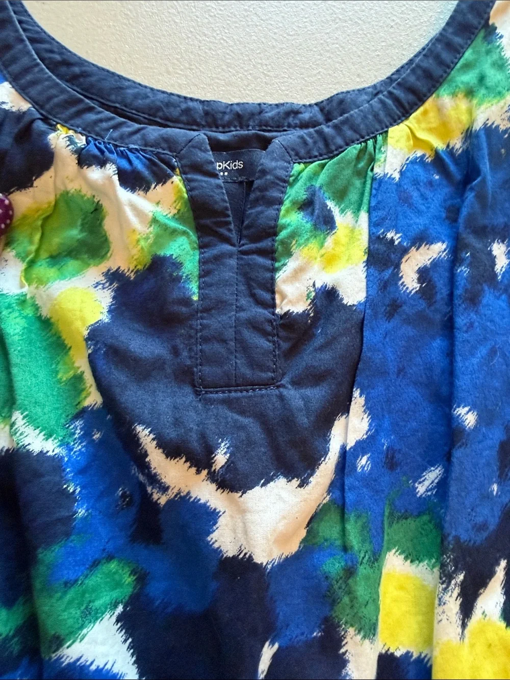 GAP Girls Floral Sleeveless Dress in Blue, Green & Yellow